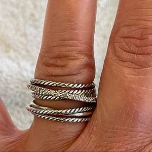 David Yurman Bold Ring with Diamonds
